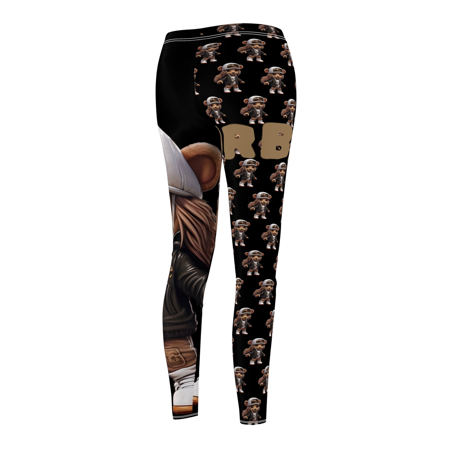 Playful Women's Casual Leggings, Cute Animal Print Leggings, Comfortable Activewear, Fun Outfit for Everyday