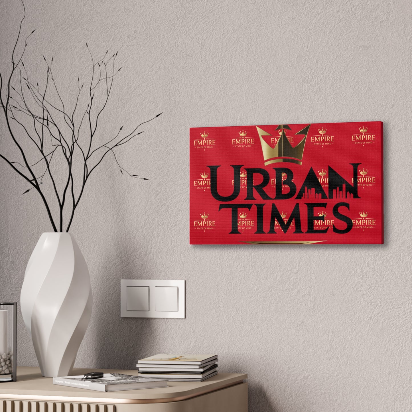 Urban Times Canvas Art - Modern Wall Decor, Home Decoration, Gift for Urbanites, Unique Artwork for Living Room