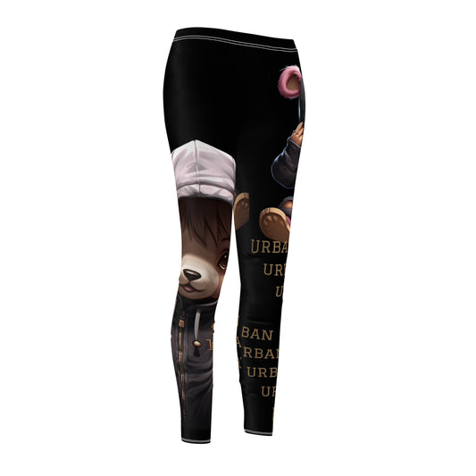 Playful Women's Casual Leggings, Cute Animal Print Leggings, Comfortable Activewear, Fun Outfit for Everyday