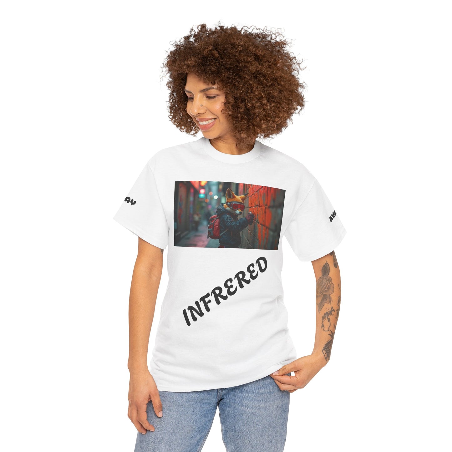 Urban Vibes Unisex Heavy Cotton Tee - Perfect for Street Culture Lovers, Casual Wear, Gifts, and Urban Art Enthusiasts