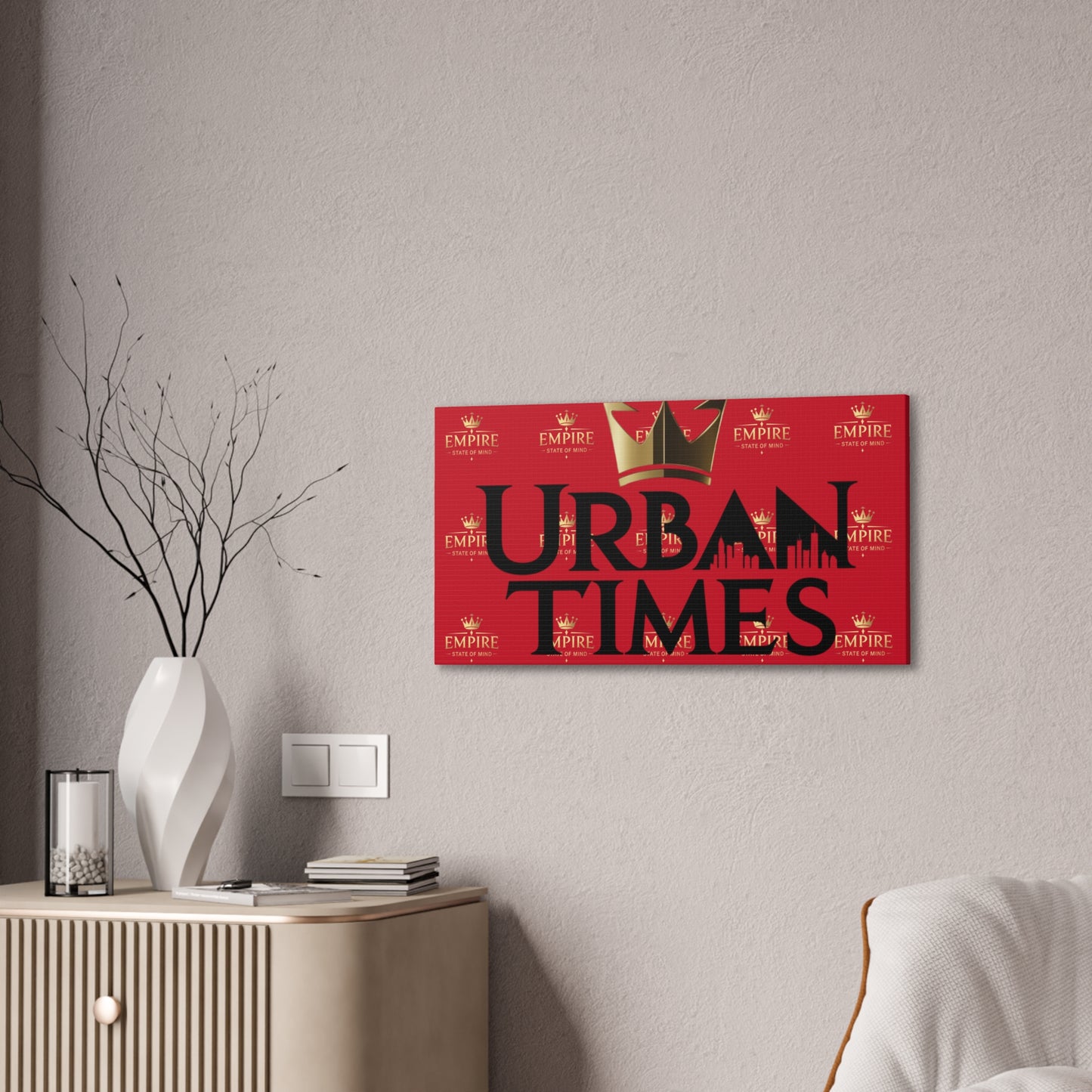 Urban Times Canvas Art - Modern Wall Decor, Home Decoration, Gift for Urbanites, Unique Artwork for Living Room