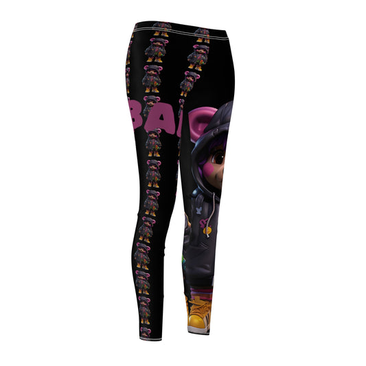 Playful Women's Casual Leggings, Cute Animal Print Leggings, Comfortable Activewear, Fun Outfit for Everyday